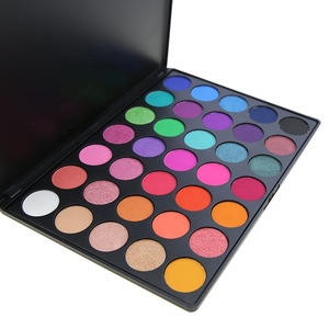 FDA approved New Design Custom Cosmetics 35 Color Glitter Eyeshadow Palette Wholesale