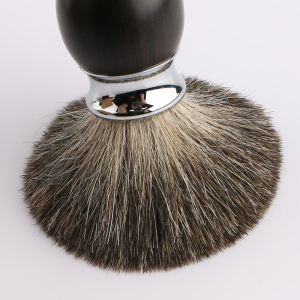 High Quality Black Wooden Handle Shaving Brush Badger Hair Shaving Set