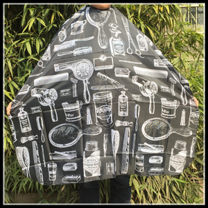 High quality Cartoon Pattern Cutting Hair Waterproof Cloth Salon Barber Cape Hairdressing Hairdresser Apron Haircut capes