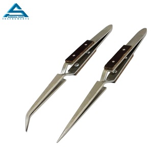 High Quality Customized Powder Coating Eyelash Volume Tweezers For Beauty Care