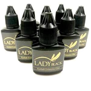 high-quality eyelashes extensions 10ml lady black glue wholesale