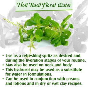 HOLY BASIL (TULSI) HYDROSOL. 100% PURE AND NATURAL