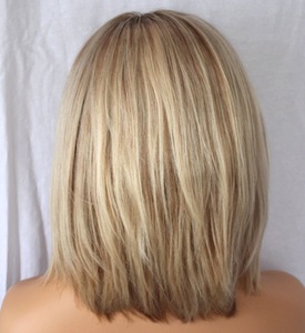 Hot Indian ombre Blonde Human Hair Short Bob Wig For white women