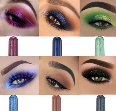 Hot Sale Eyeshadow Pencil Matte Eye Shadow Custom Pearl Double Head Eyes Shadow with Brush