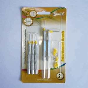 I and L interdental brush picks, 2 in 1, adjustable