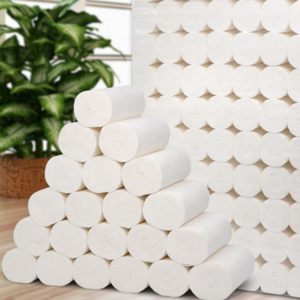 Jumbo roll paper tissue wood pulp 610g nature napkins home kitchen holder bath tissue toilet paper