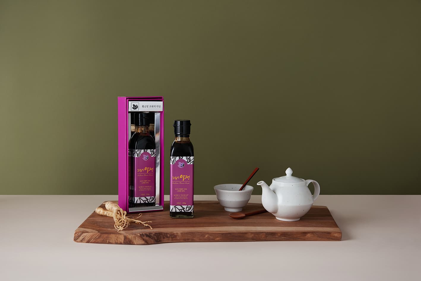 K-doraji Yackchung (100% Balloon Flower Root Concentrate, Korean Traditional Tea), 220ml &amp; 140ml
