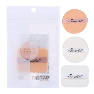 Lameila Custom Latex Free Makeup Foundation Blender Puff Sponge Square and Round Cosmetic Loose Powder Puff B0202