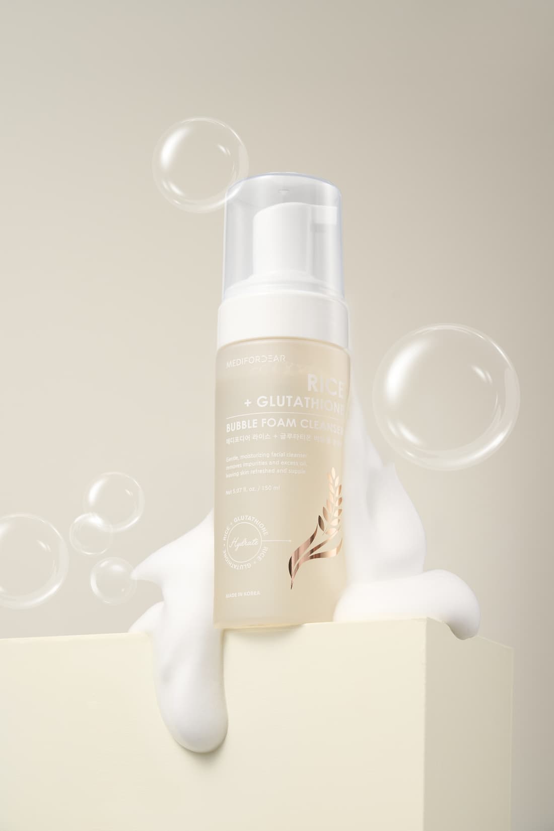 MEDIFORDEAR BUBBLE FOAMING CLEANSER [RICE + GALACTOMYCES]