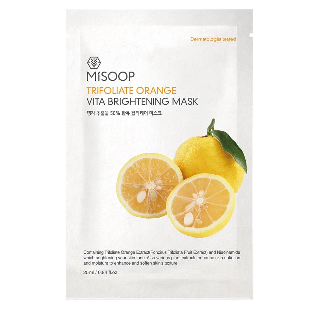 MISOOP TRIFOLIATE ORANGE VITA BRIGHTEN MASK