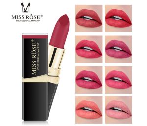 miss rose 18 colors logo customize brand diamond nude liquid lip stick private label matte lipstick