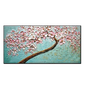 Modern Oil Painting  Hot Sale Discount Pink Tree 3D Flower Nail Art Decorations