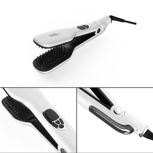 Most Advanced Hair Iron steam Hair Straightener Vapor Argan Oil Use Keratin Hair Straightening Brush