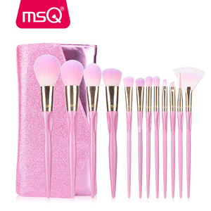 MSQ 12pcs Professional Makeup Brushes Set Synthetic Hair bling Makeup Brushes Cosmetics brochas maquillaje makeup