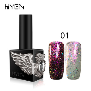 Nail Art Supply 6 Colors 15ml Gel Nailpolish Cheap Wholesale Free Sample Glitter UV Gel Nail Polish