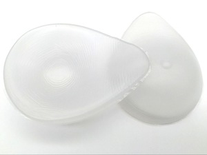 New Fashion Transparent Drop Shape Hight Quality Fake Breast Real Silicone Curve Back Breast Form