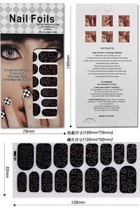 New nail art jewelry fashion 3D diamond nail art stickers stickers color paste DIY nail art a variety of styles stickers