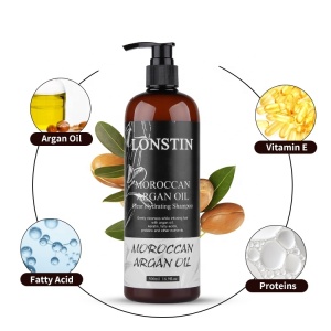 OEM Natural Korean Vegan Hair Care Products Sulfate Free Herbal Argan Oil Shampoo Private Label