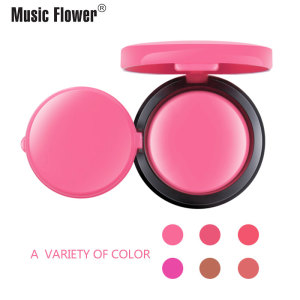 Original Music Flower 6 Colors Palette Face Bronze Blusher Cheek Silky Smooth Women Cosmetics Drop shipping Powder Makeup Blush