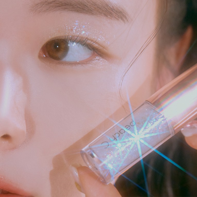 (Peach C) Champagne Eye Glitter [01 Pure White] 3.5g