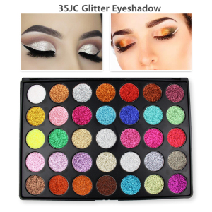 Private Label Make Up Cosmetics OEM  brand wholesale makeup Pressed Glitter 35 colors Eyeshadow