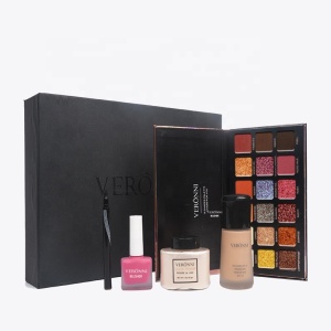 Professional Complete Aluminum Makeup Kit Beauty Cosmetic Gift Box Make Up Vanity Set