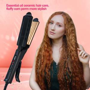 Professional Hair Straightener Titanium Volume Curling Iron Fast Hot 15s Hair Crimper Salon Beauty Curler Tool