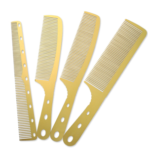Professional salon barber hairdressing tool space 1 mm thickness aluminum hair comb