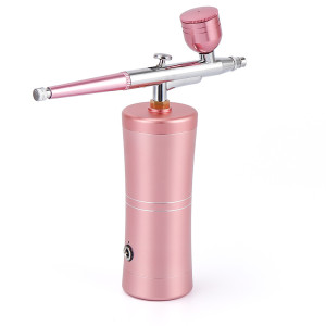 Protable Airbrush Makeup Facial Steamer 0.3mm Mini Air Compressor Micronization Oxygen Water Inject Face SPA Nano Mist Spray Gun