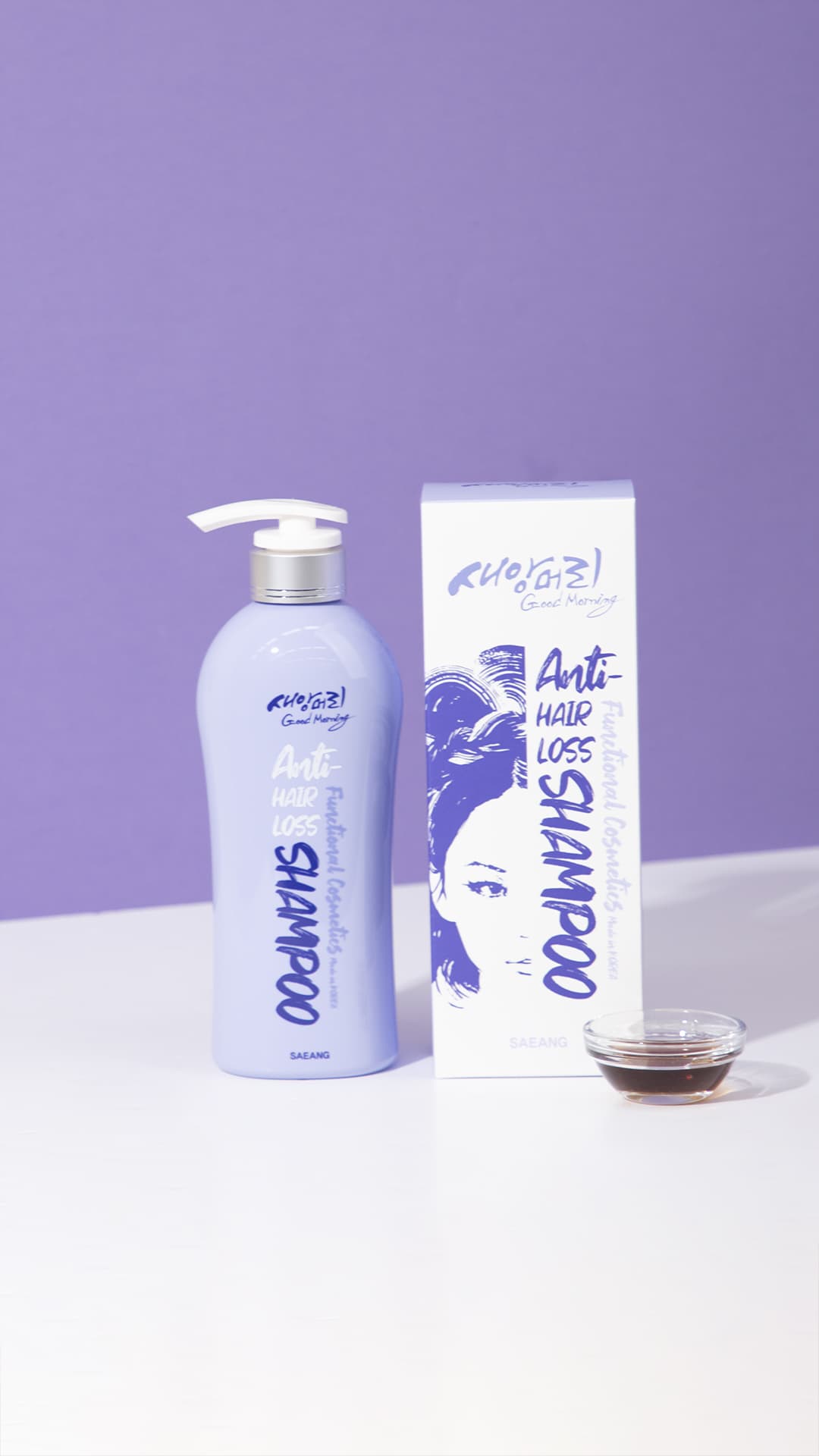 Rich bubble coconut scent SAEANGMEORI Good Morning Anti Hair loss Shampoo 500ml