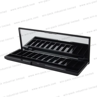 Round Black Eyeshadow Palette for Make up Cosmetic Packaging Free Samples