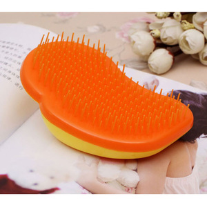Small portable plastic detangling hair brush/detangler hair comb