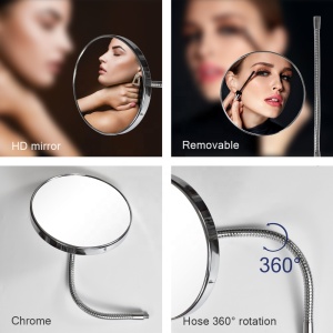 stand 0x flexible free standing led cosmetic mirror