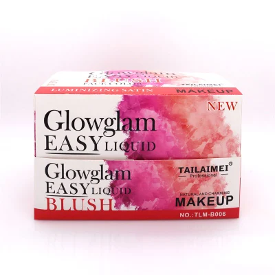 Tlm Cosmetics Private Label Make up Blusher Custom Logo Cream Blusher Mini Blusher Brush Body Liquid Makeup Face Blusher