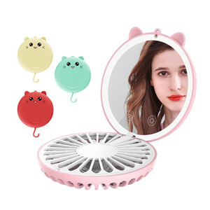 Touch Screen Adjustable Brightness Lucky Cat Led Makeup Mirror