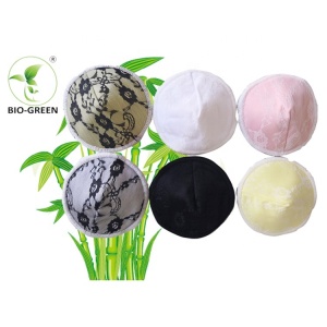 Washable multi-shape hypoallergenic organic bamboo breast pad