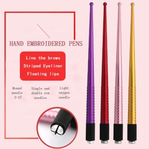 Wholesale Manual Eyebrow Waterproof Ink Metal 3D PMU Tattoo Long-Lasting Shading Microblading Pen