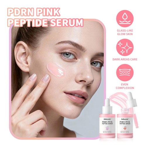 PDRN Pink Peptide Serum, Pink Glow Serum, Peptide Niacinamide Hydrating Moisturizing Firming,Uneven Skin Tone,Korean Skin Care