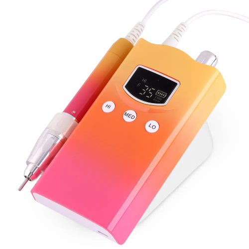 Portable Brushless Nail Drill with 3 Gears Speed for Manicure Pedicure 35000RPM Rechargeable Lightweight E-file