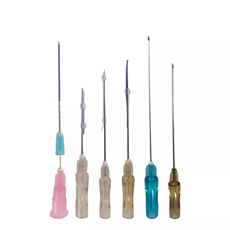 Professional Face Lift Blunt Cannula W Type 20g Pdo Thread Double Needle Thread