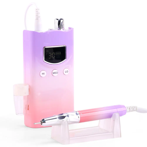 Portable Brushless Nail Drill with 3 Gears Speed for Manicure Pedicure 35000RPM Rechargeable Lightweight E-file