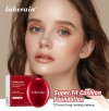 Lakerain Fashionable Red Shell Liquid Long Lasting Natural Air Cushion Foundation with 12 Colors for Daily Facial Makeup