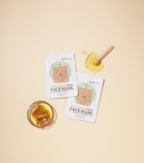 lookATME SWEET HONEY BEAR FACE MASK