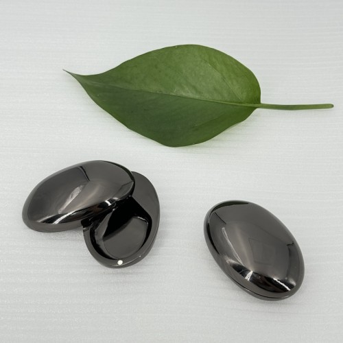 Custom Unique Design Black Premium Mirror Polishing Sliding Lid Zinc Alloy Pocket Perfume Balm Case