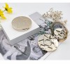 Customized Glossy Gold Color Electroplated Start Shape Pocket Makeup Mirror Multifunctional Foldable Solid Eye Shadow Box