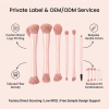 Professional 6 Pcs Double-Ended Makeup Brush Set Soft Vegan Bristles Travel Private Label Cosmetic Tools Brushes Makeup Set
