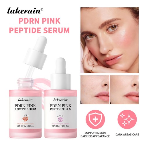 PDRN Pink Peptide Serum, Pink Glow Serum, Peptide Niacinamide Hydrating Moisturizing Firming,Uneven Skin Tone,Korean Skin Care