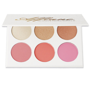 3 blushes + 3 highlighters mini portable beautiful eyeshadow blusher highlighter Affordable Palette 3 in 1 Makeup Kit