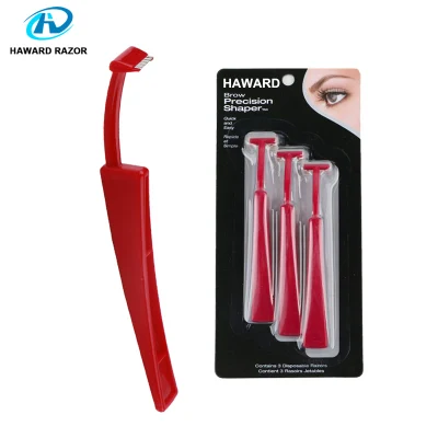 3 Pack Disposable Eyebrow Razors Facial Hair Remover Eyebrow Razor Trimmer