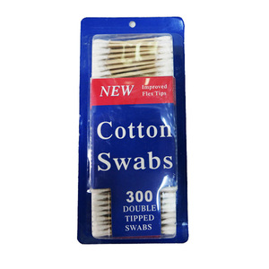 300PC Wood Stick Cotton Swab Cotton Bud